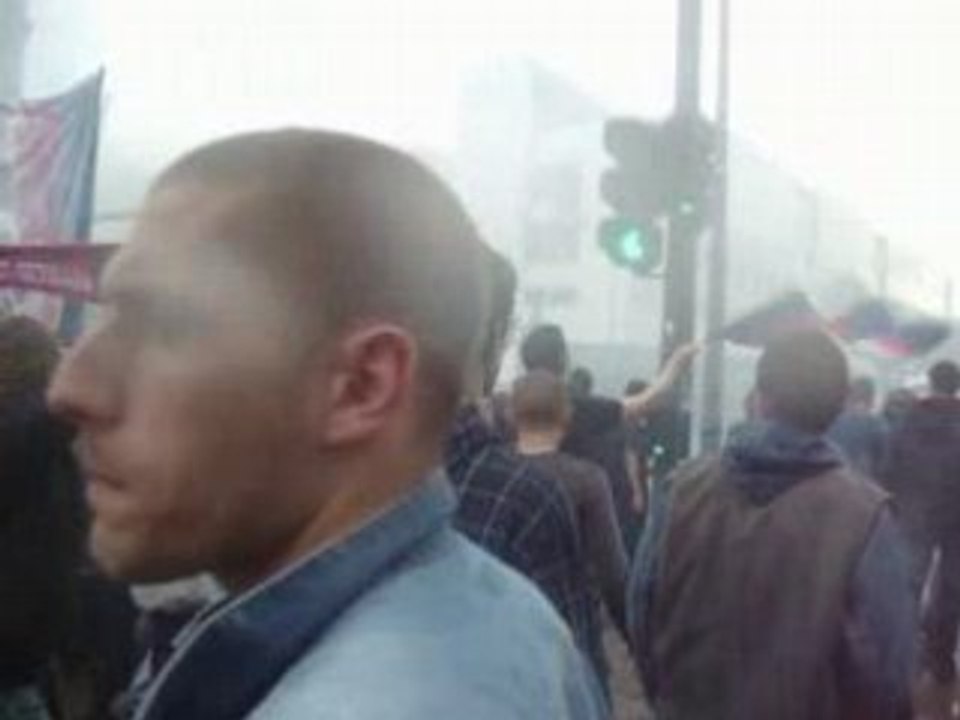 cortège auteuil avant match psg lyon 2008