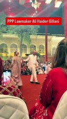 Ali Haider Gilani son of Yousaf Raza Gilani dance with wife goes viral