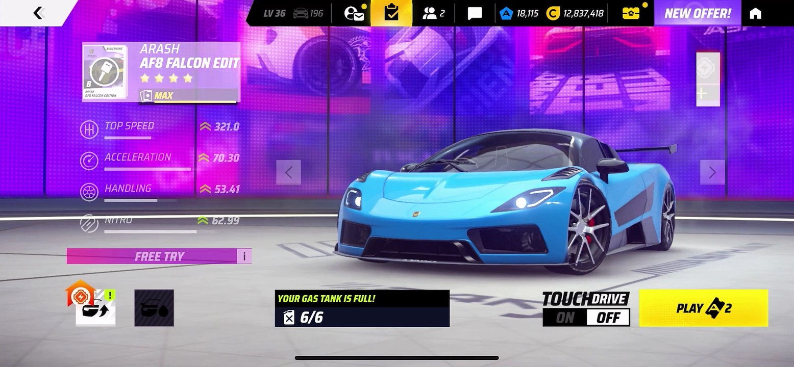 Arash AF8 Falcon Edition Car Hunt Start and Rio...