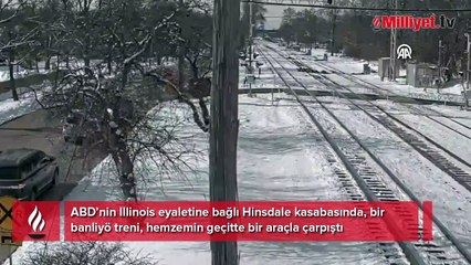 Hemzemin geçitte korkunç kaza! Banliyö treni...