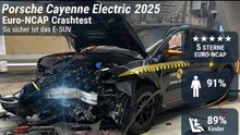 Euro-NCAP Test: Porsche Cayenne Electric überzeugt mit 5 Sternen