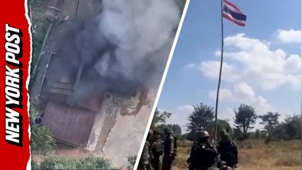 THAI CAMBODIA BORDER DRONE FOOTAGE NP 121025 YT