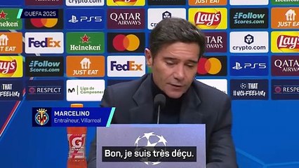 Marcelino après la défaite à domicile : "Je suis très déçu"