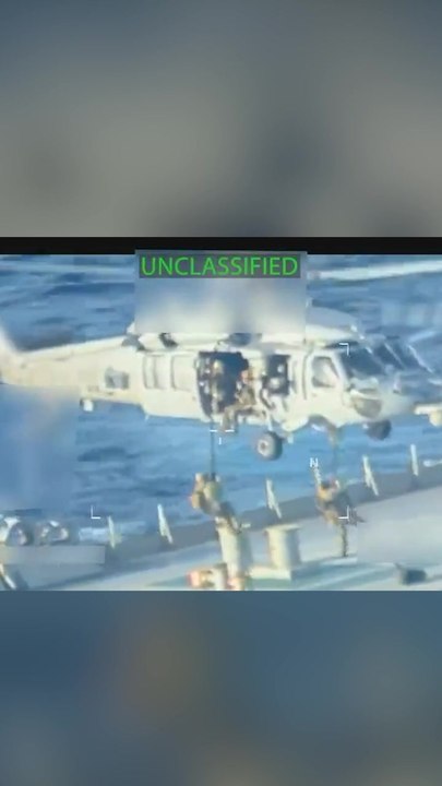 Dramatic footage shows US forces seize tanker off Venezuela