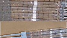 400mm 1000w Halogen IR Emitters Twin Quartz Tube Infrared Heat Lamp