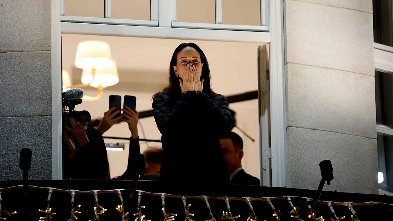 María Corina Machado reaparece en Oslo de madrugada tras ganas el Nobel de la Paz