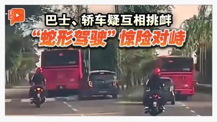 粉红巴士与Axia“蛇形驾驶” 巴士司机毒检呈阳被捕