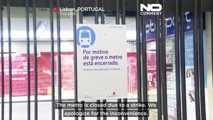 Services publics perturbés, le Portugal connaît sa première grève générale depuis 12 ans