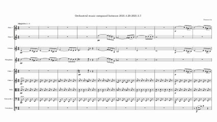 Orchestral music composed between 2021.4.20-2021.5.7 (Horizontal complete score)