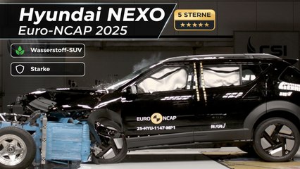 Euro-NCAP 2025: Hyundai NEXO punktet mit starker Sicherheit