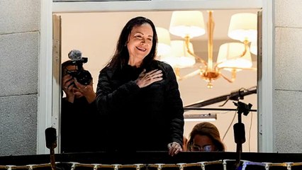 La opositora venezolana María Corina Machado reaparece públicamente en Oslo tras meses escondida