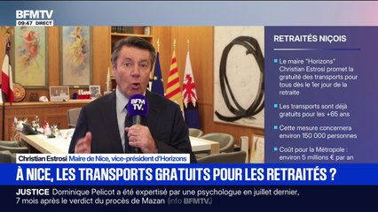 La gratuité des transports pour les séniors à Nice coûtera "5 millions et demi d'euros" par an, selon Christian Estrosi