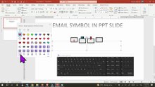 How to insert EMAIL SYMBOL IN PPT SLIDE