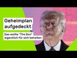 Donald Trump: Geheimplan aufgedeckt - das wollte 