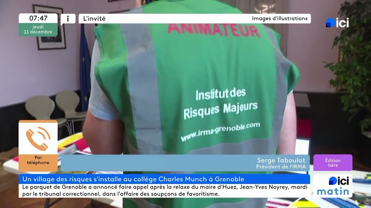 Serge Taboulot, président de l'Institut des risques majeurs