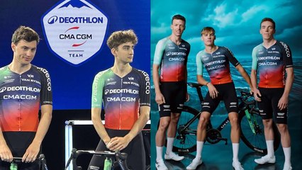 Cyclisme – Route – Voici la présentation du nouveau vélo et du nouveau maillot de la formation Decathlon CMA CGM