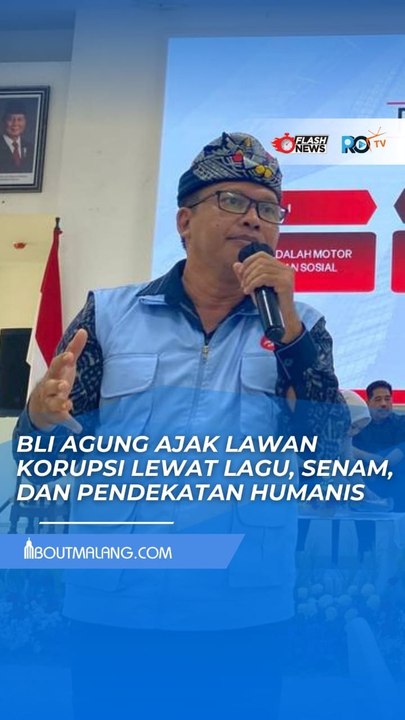 HAKORDIA 2025 KOTA MALANG: BLI AGUNG AJAK LAWAN KORUPSI LEWAT LAGU, SENAM, DAN PENDEKATAN HUMANIS