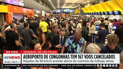Aeroporto de Congonhas cancela 167 voos