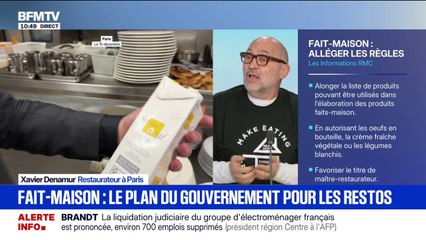 Label fait maison: Xavier Denamur, restaurateur à Paris, déplore des mesures "qui vont dans le mauvais sens"