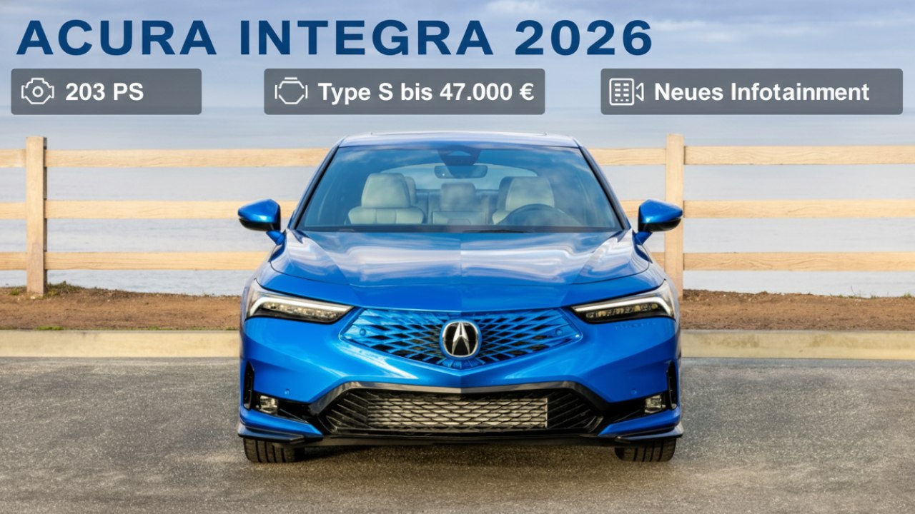 A-Spec & Tech: Acura Integra 2026 mit Fahrerpaket