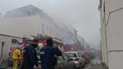 Incendie d'une maison à la rue Cottrel, à Tournai, le 11 décembre 2025