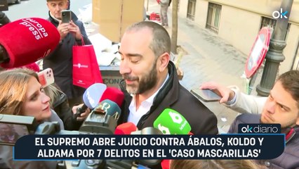 El Supremo abre juicio contra Ábalos, Koldo y Aldama por 7 delitos en el 'caso mascarillas'