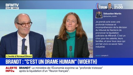 Liquidation de Brandt: "C'est un drame humain et économique", déclare Éric Woerth, député EPR