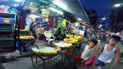 Playful Kids Along Elcano Street in Manila City in the Philippines