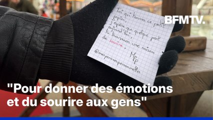 ROBIN DE BFM - Thomas, SDF, redonne le sourire avec des mots distribués dans les rues d’Angers