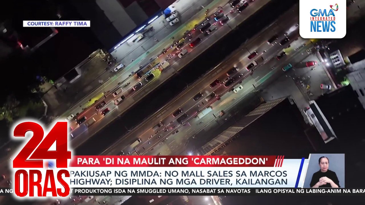 Dagdag na U-turn slots at ibang pagbabago, ipinatupad ng MMDA sa Marcos Highway | 24 Oras