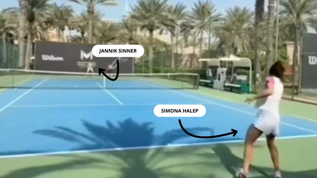 Sinner non si ferma mai: eccolo che si allena con... Simona Halep!