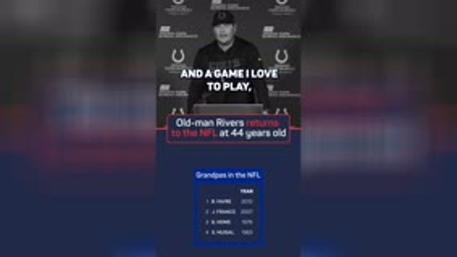 Old man Rivers - 44-year-old returns to the NFL