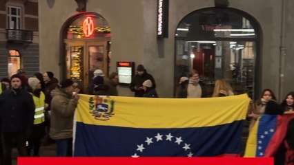 Organizaciones opuestas al Nobel de la Paz a Machado manifiestan en Oslo