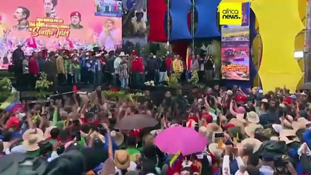 Maduro takes to streets after opposition leader Machado receives Nobel Peace Prize