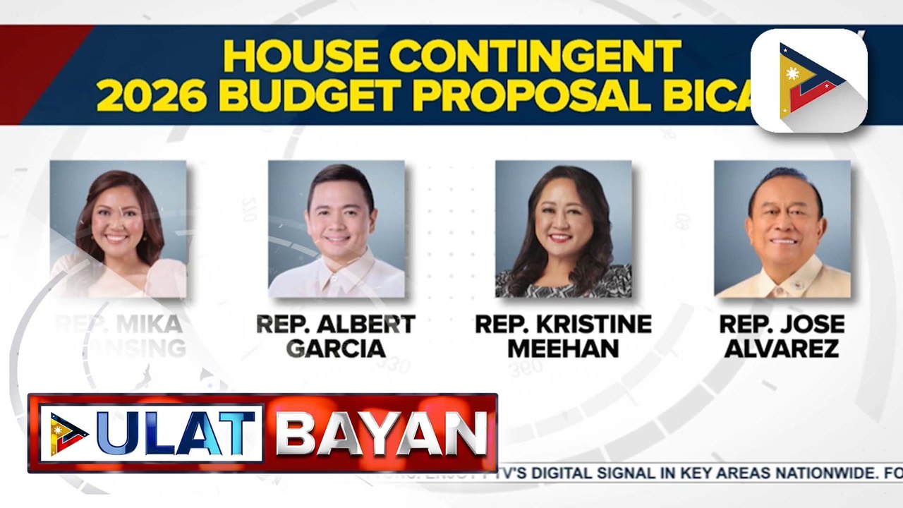 House Contingent para sa budget Bicam, pinangalanan na | ulat ni Mela Lesmoras