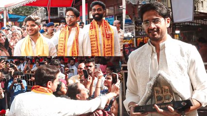 Gaurav Khanna Seeks Bappa’s Blessings With Pranit More At Siddhivinayak After Bigg Boss 19 Win