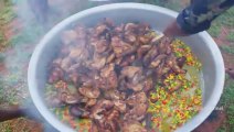 CHICKEN ROAST - Big Chicken Pieces Cooking & Eating In Village - Delicious Chicken Recipe In Village