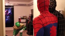 Green Ranger vs Spiderman and Black Spiderman In Real Life!!Superhero Fight!! fanedit ver.