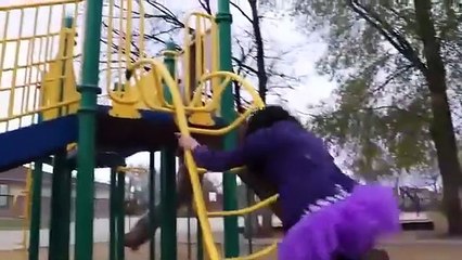 Joker Sister vs Twin Joker Brothers - Playground Fun! Real Life Superhero Movie