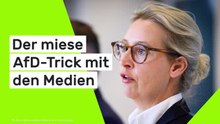 Alice Weidel: Erst Sendezeit kassiert, dann Moderator attackiert - der miese AfD-Trick mit den Medien
