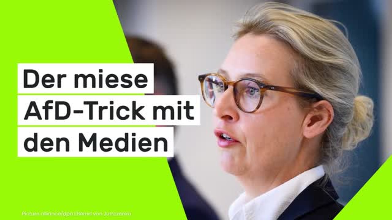 Alice Weidel: Erst Sendezeit kassiert, dann Moderator attackiert - der miese AfD-Trick mit den Medien