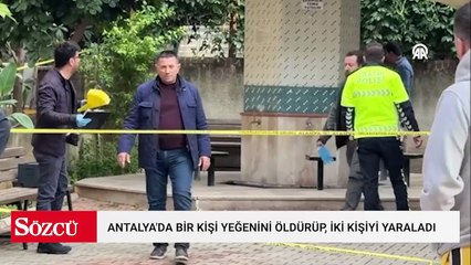 Bir kişi yeğenini öldürüp, iki kişiyi yaraladı