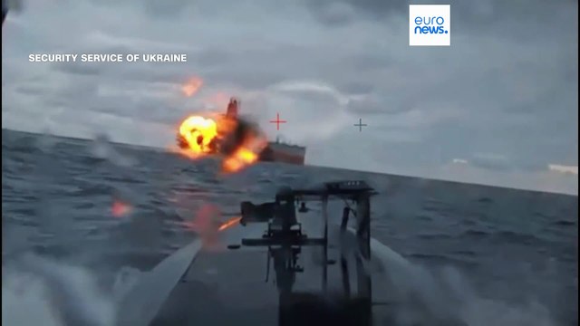 Морские дроны СБУ поразили еще один танкер теневого флота РФ в Черном море