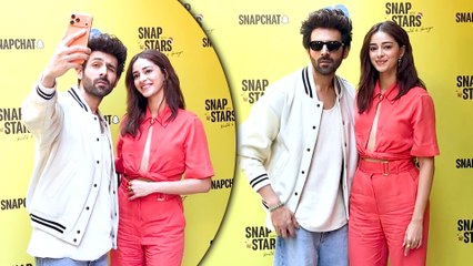 Snapchat Event: Kartik Aaryan & Ananya Panday Promote 'Tu Meri Main Tera Main Tera Tu Meri' Together