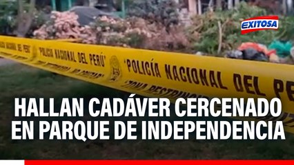 Hallan cadáver cercenado en parque de Independencia: Vecinos denuncian falta de seguridad