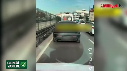 Ambulansa yol vermeyen sürücü yakalandı! Yeni trafik kanununa göre ağır cezalar yolda