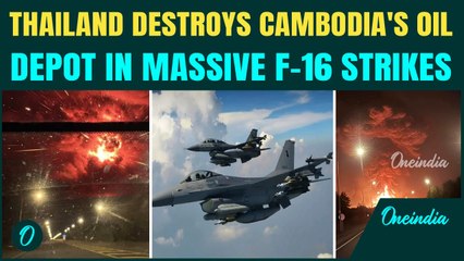 VIDEO: Thai F-16s Blow Up Oil Depot in Cambodia, Explosion Triggers Mini-Quake, Sky Turns Into FIRE
