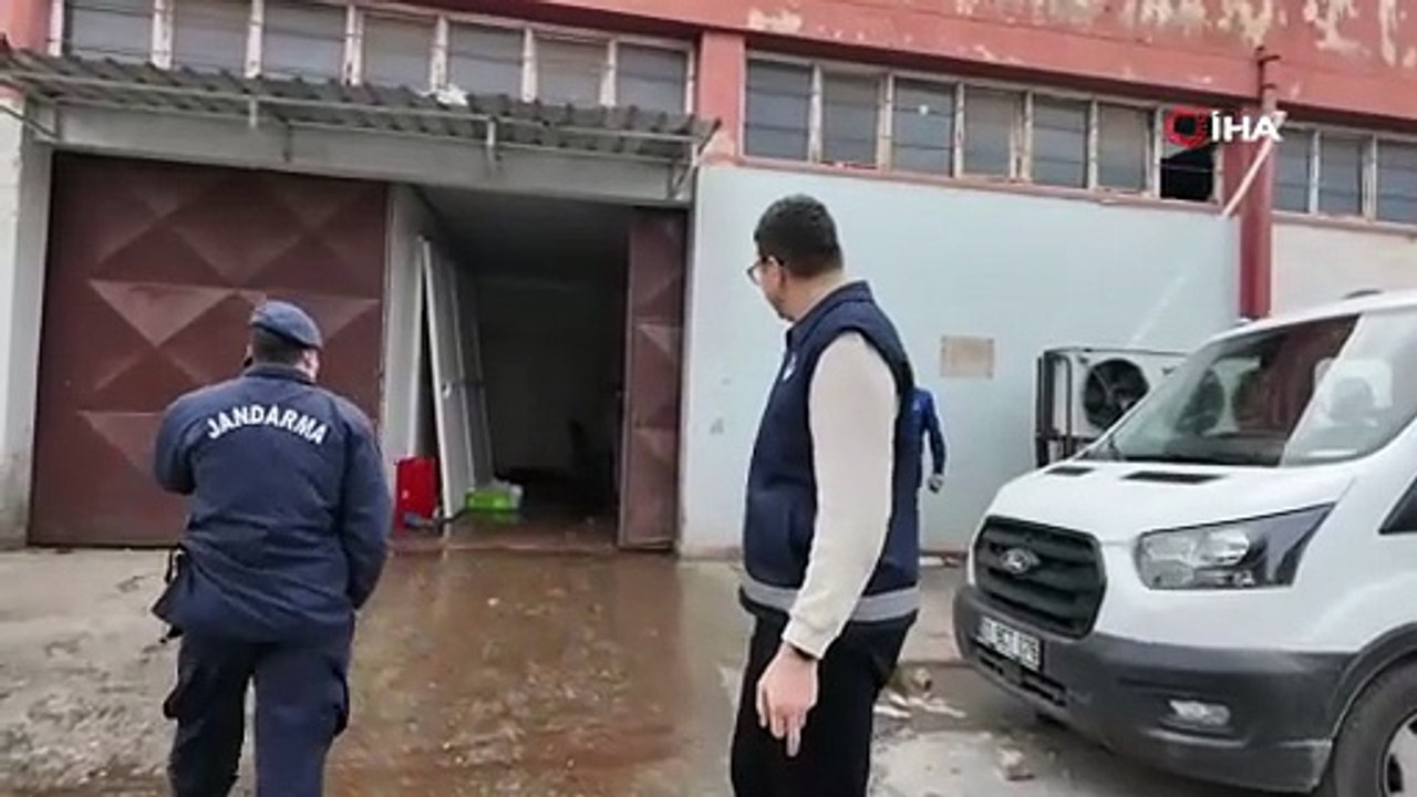 Ruhsatsız işletmenin deposundan 25 Kasa kokmuş tavuk çıktı!