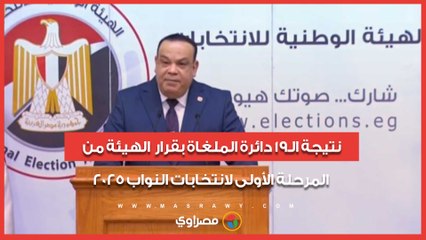الوطنية للانتخابات تعلن نتيجة الـ19 دائرة الملغاة بقرار الهيئة من المرحلة الأولى لانتخابات النواب 2025