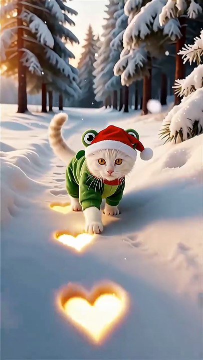 Kitty Leaves Love Notes 💖🐾 #cat